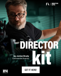 Jordan Brady Director Mentor Kit for Filmmakers Academy. Film Production Equipment Lists.