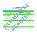 Filmmakers Academy Template Checklist