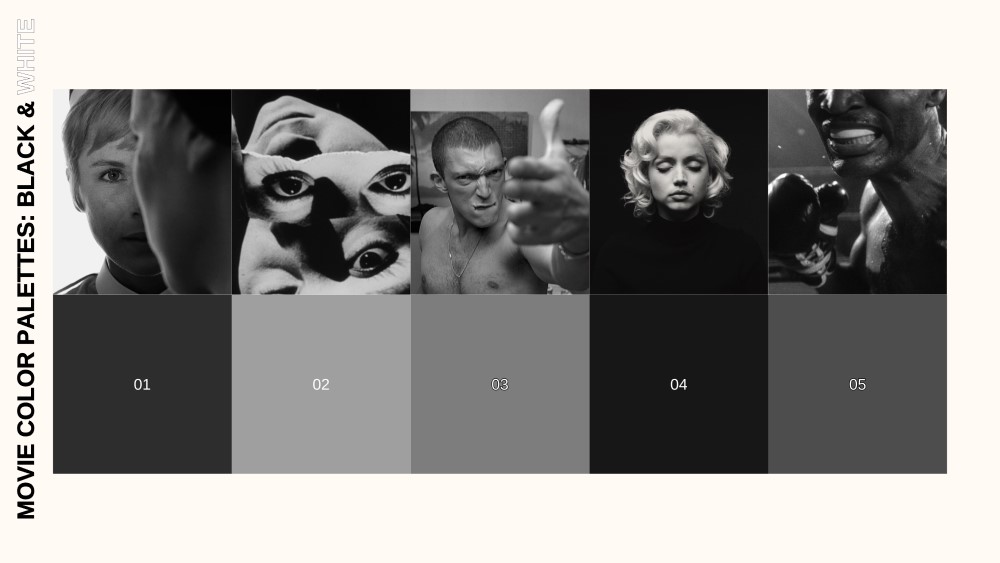 Black & White: Movie Color Palettes - Thumbnail