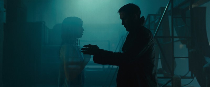 The use of the color cyan in "Blade Runner 2047" film