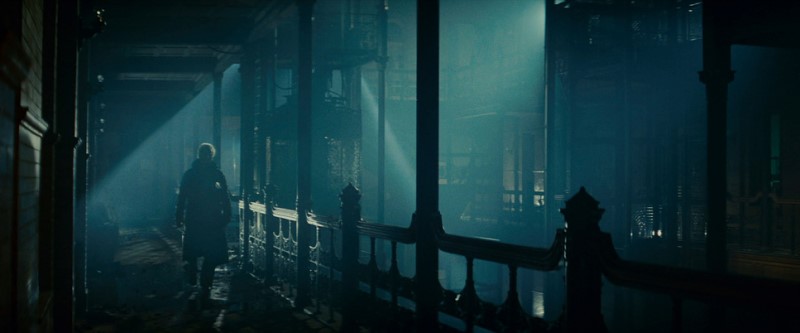 The use of the color cyan in "Blade Runner" 1982