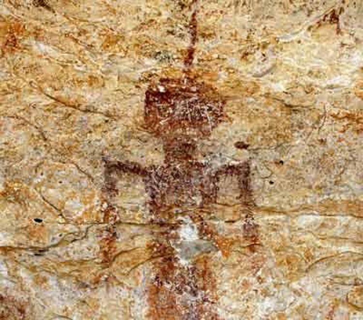 Brown Pictograph in Seminole Canyon State Park