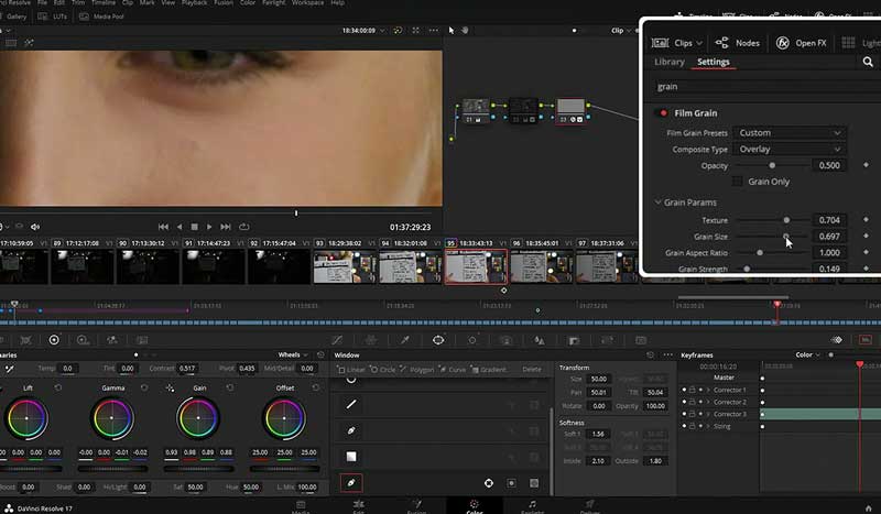 Removing Eye Bags and Shadows in DaVinci Resolve
