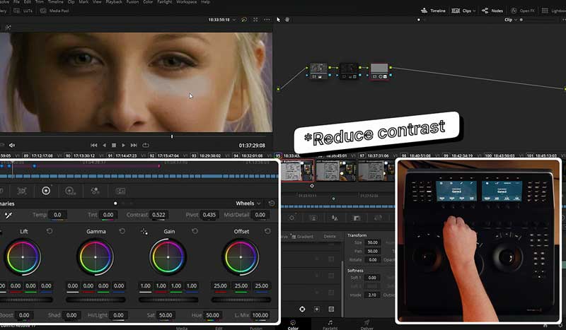 Master Colorist David Cole demonstrates cosmetic fixes in Davinci Resolve