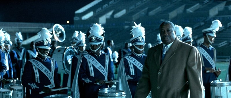The use of the color cyan in "Drumline" film