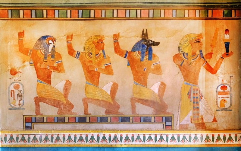 Orange in Ancient Egypt Art