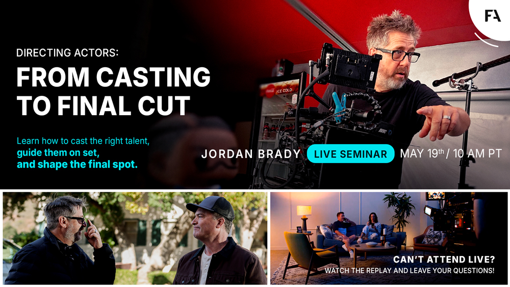 Directing Actors: Live Seminar with Jordan Brady (Casting to Final Cut) - Thumbnail