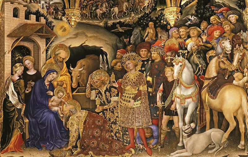 Adoration of the Magi Altarpiece by Gentile da Fabriano, 1423 | Public Domain
