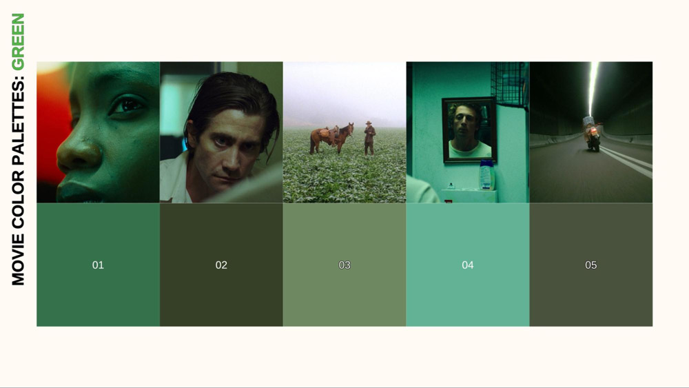 GREEN: Movie Color Palettes