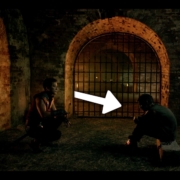 Night Interior Firelight Trash Can Gag - Fire and Lamp Light