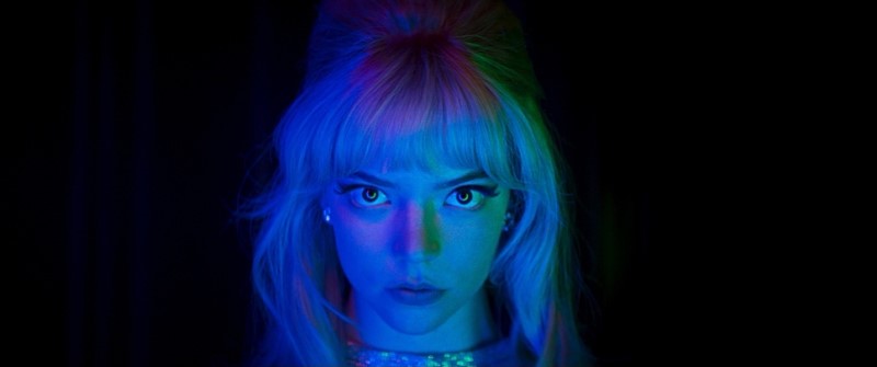 The use of the color cyan in "Last Night in SoHo"