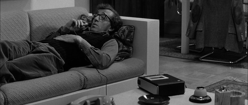 Woody Allen in Manhattan film B&W