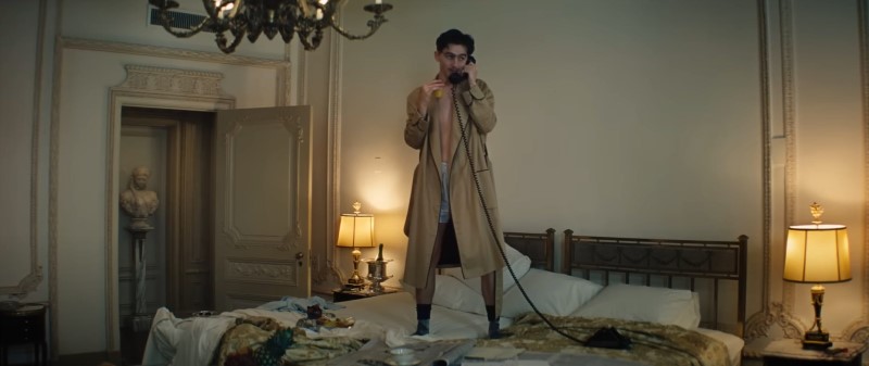 Marty Supreme in the Ritz hotel