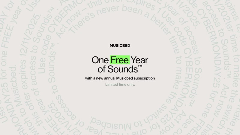 Musicbed 2025 holiday sale offer