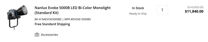 Nanlux Evoke 5000B - B&H Product