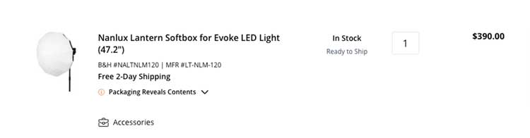 LT-NLM-120 Lantern Softbox 120cm