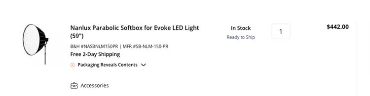 SB-NLM-120/150-PR Parabolic Softbox 120cm/150cm