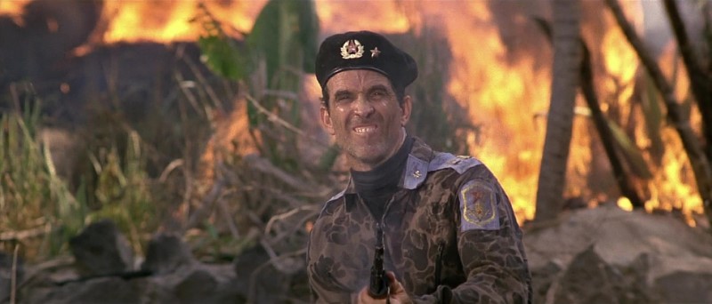 Fiery background in Rambo: First Blood Part II (1985) | Miramax Films