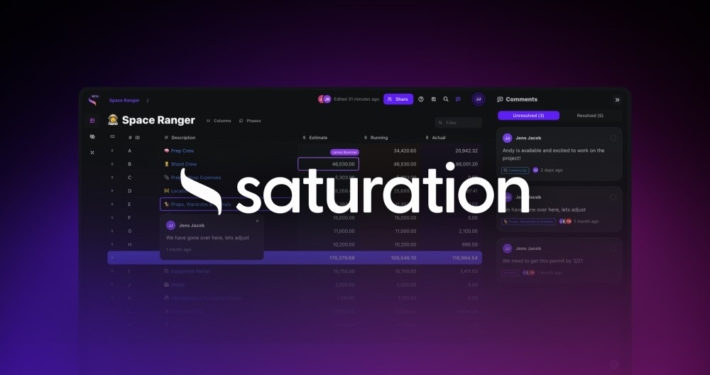 Saturation.io - Finally, a Cloud-Based Production Tool Made for Filmmakers