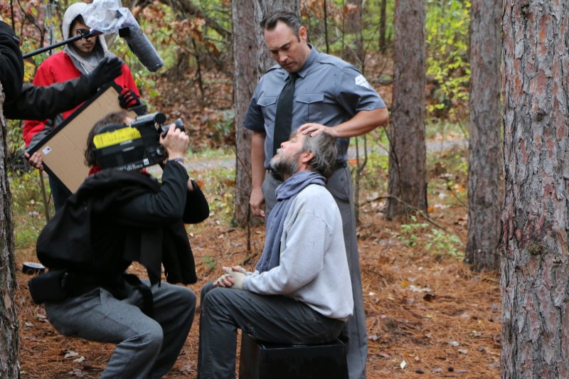 Shooting 16mm on short film 'Kiss Me Goodbye'