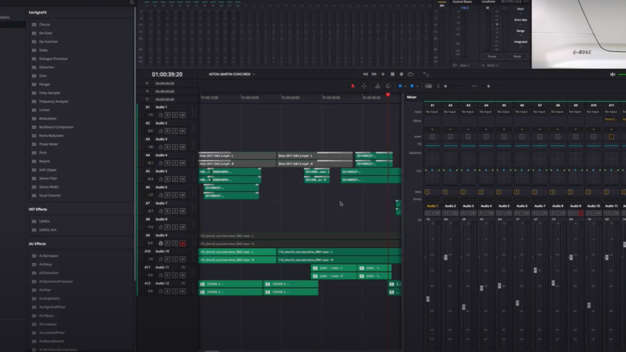 Overview of Audio in Fairlight Part 6 - Filmmakers Academy
